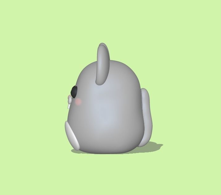 Zodiac Rat 3D print model_1