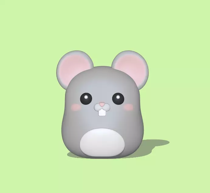 Zodiac Rat 3D print model_0