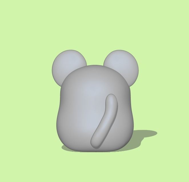 Zodiac Rat 3D print model_2