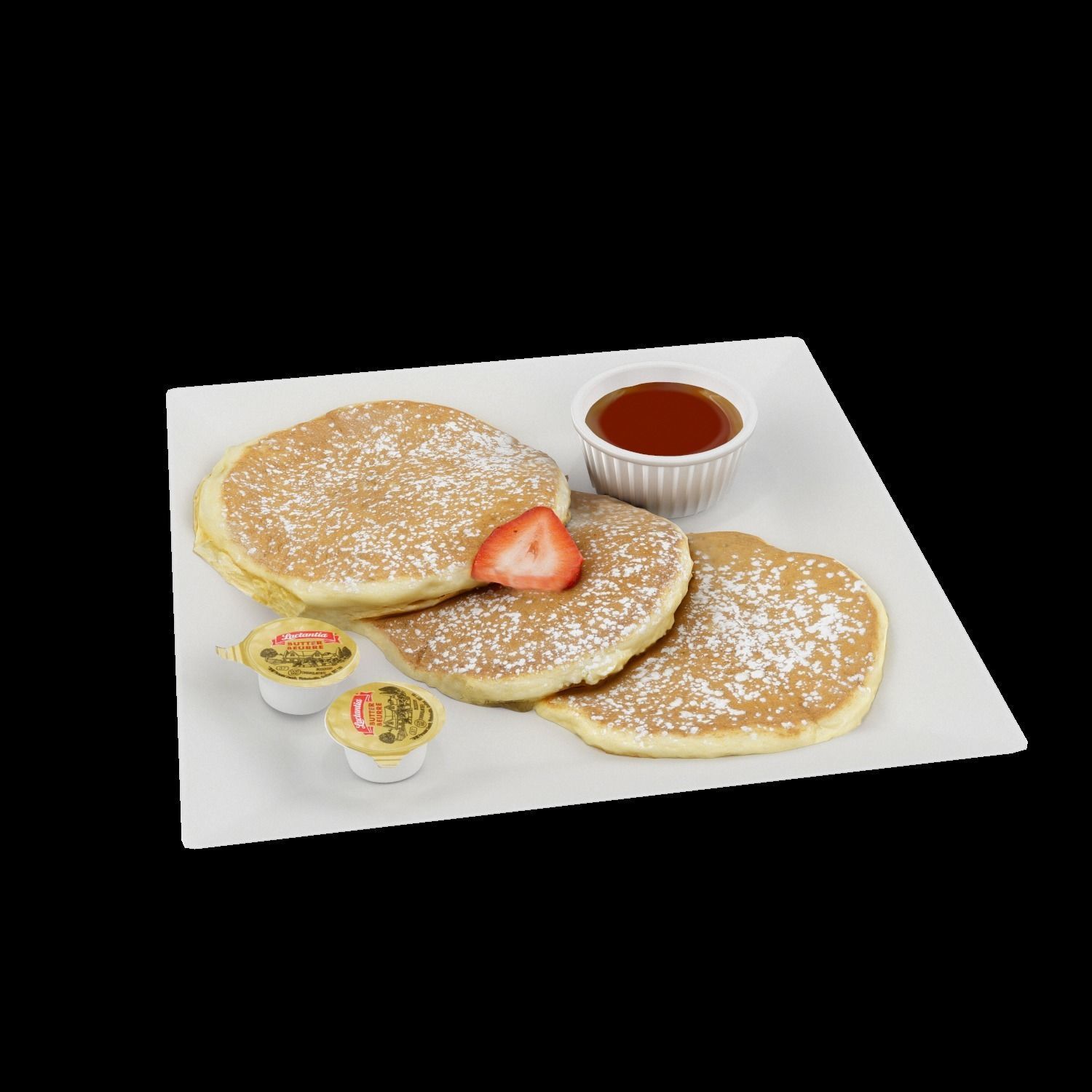 Buttermilk Pancakes Low-poly 3D model_10