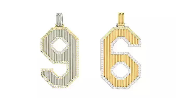 Pedant Numbers 6  and 9 SUPREME LEAGUE OF MAN S