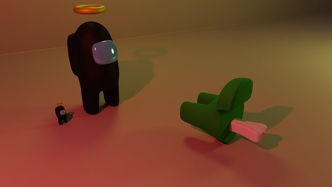 Among Us Characters Low-poly 3D model