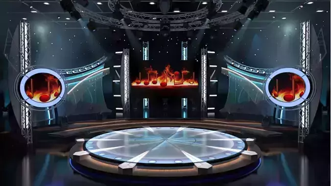Virtual TV Studio Entertainment Set 5
