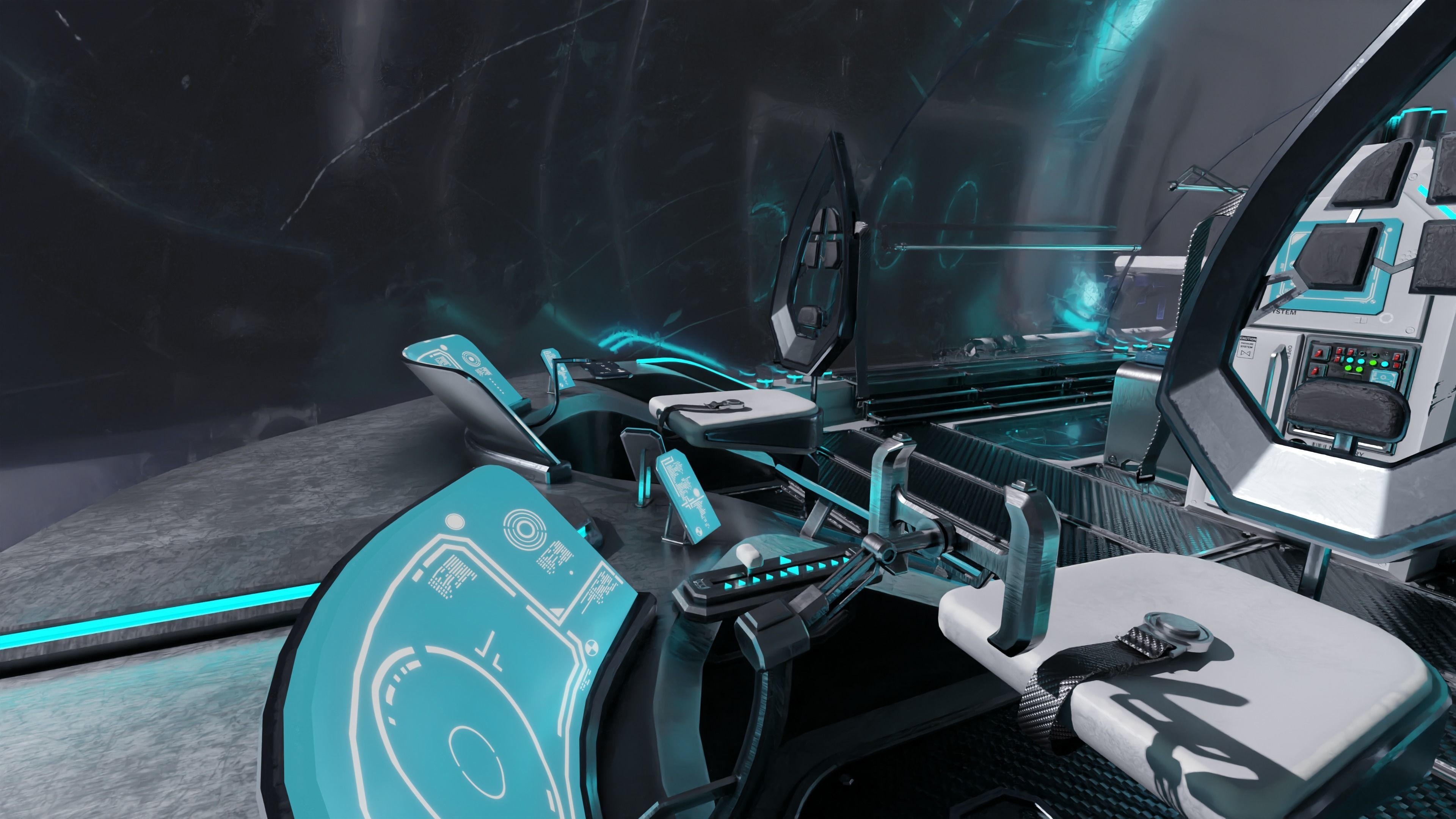 Spaceship with Cockpit Low-poly 3D model_31