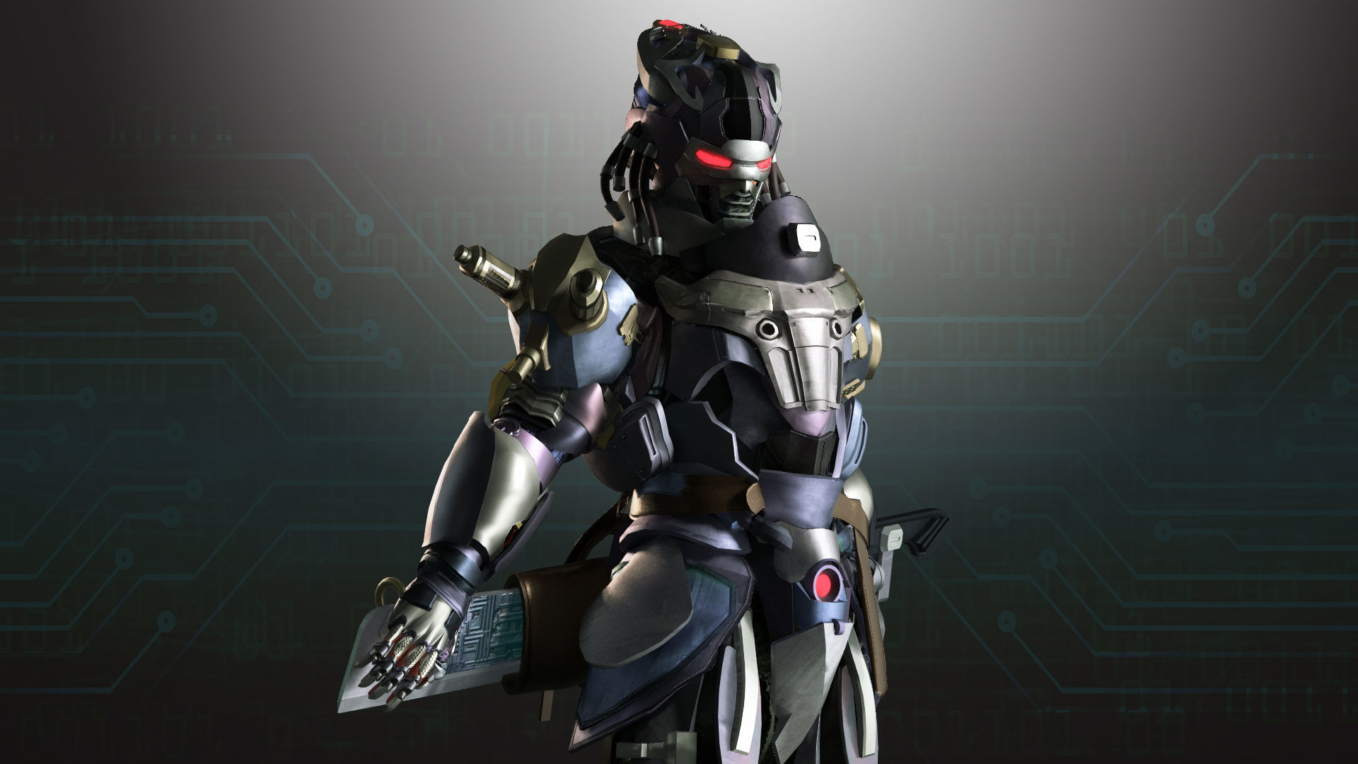 Cyborg  War Zone - Adam01 Low-poly 3D model_6