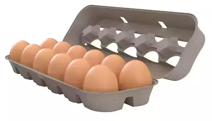 Empaque de 12 unidades de huevos -  Egg packaging  12 unids