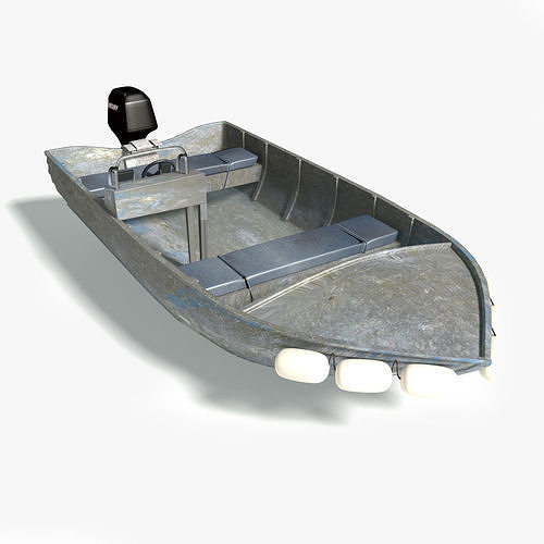 Alluminium Dory 3D model