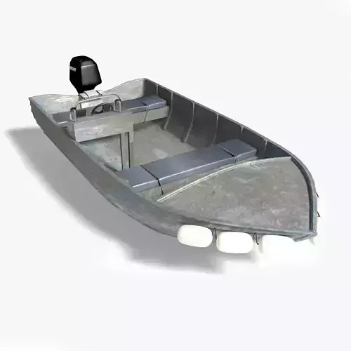 Alluminium Dory 3D model