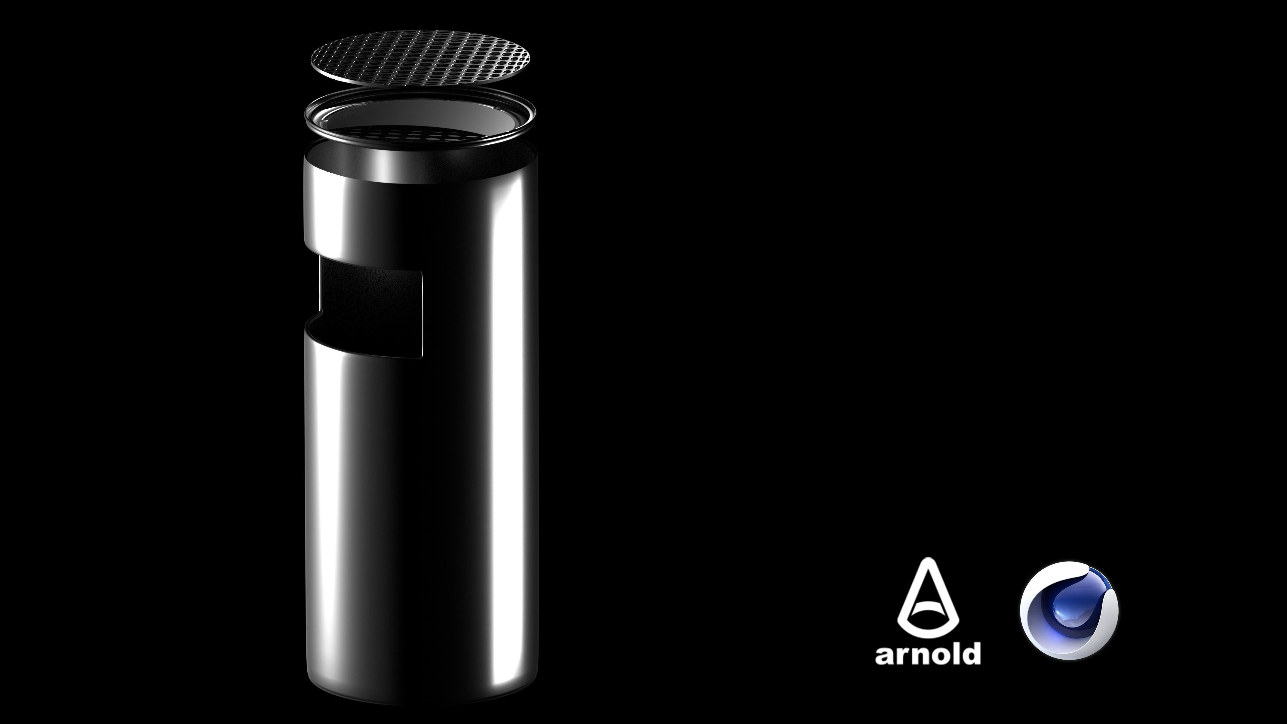 Trash can 3D model_14