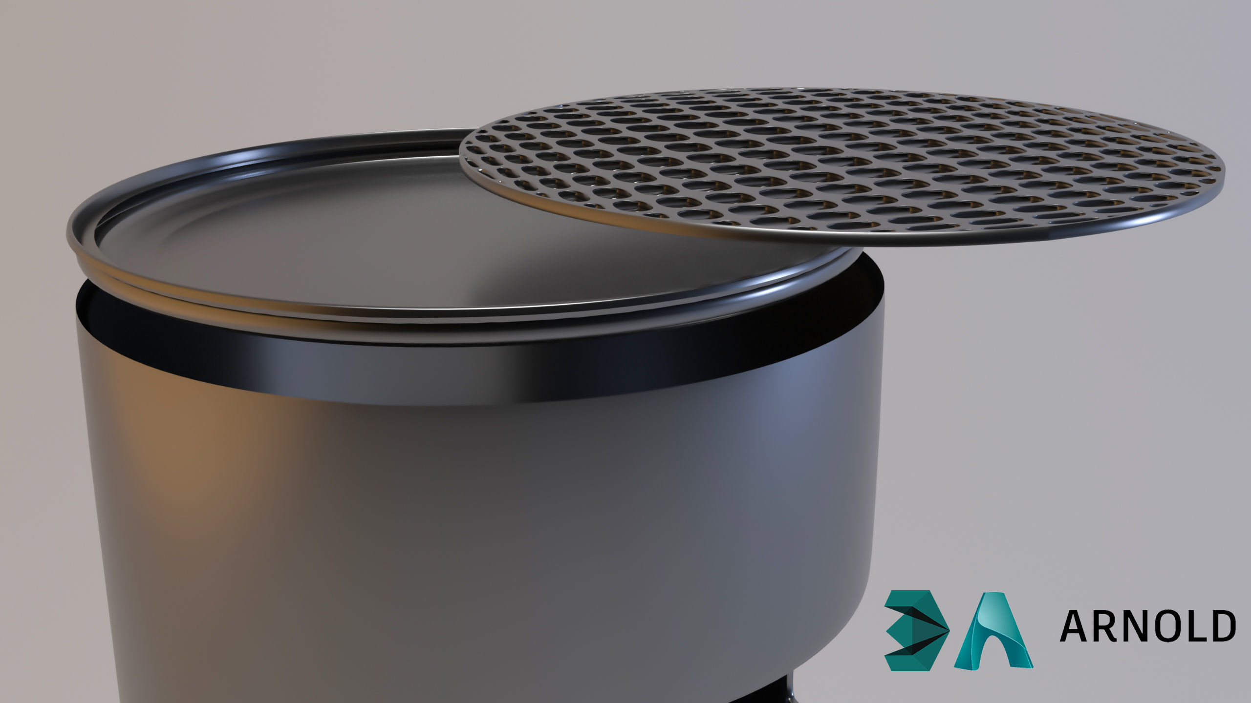 Trash can 3D model_4