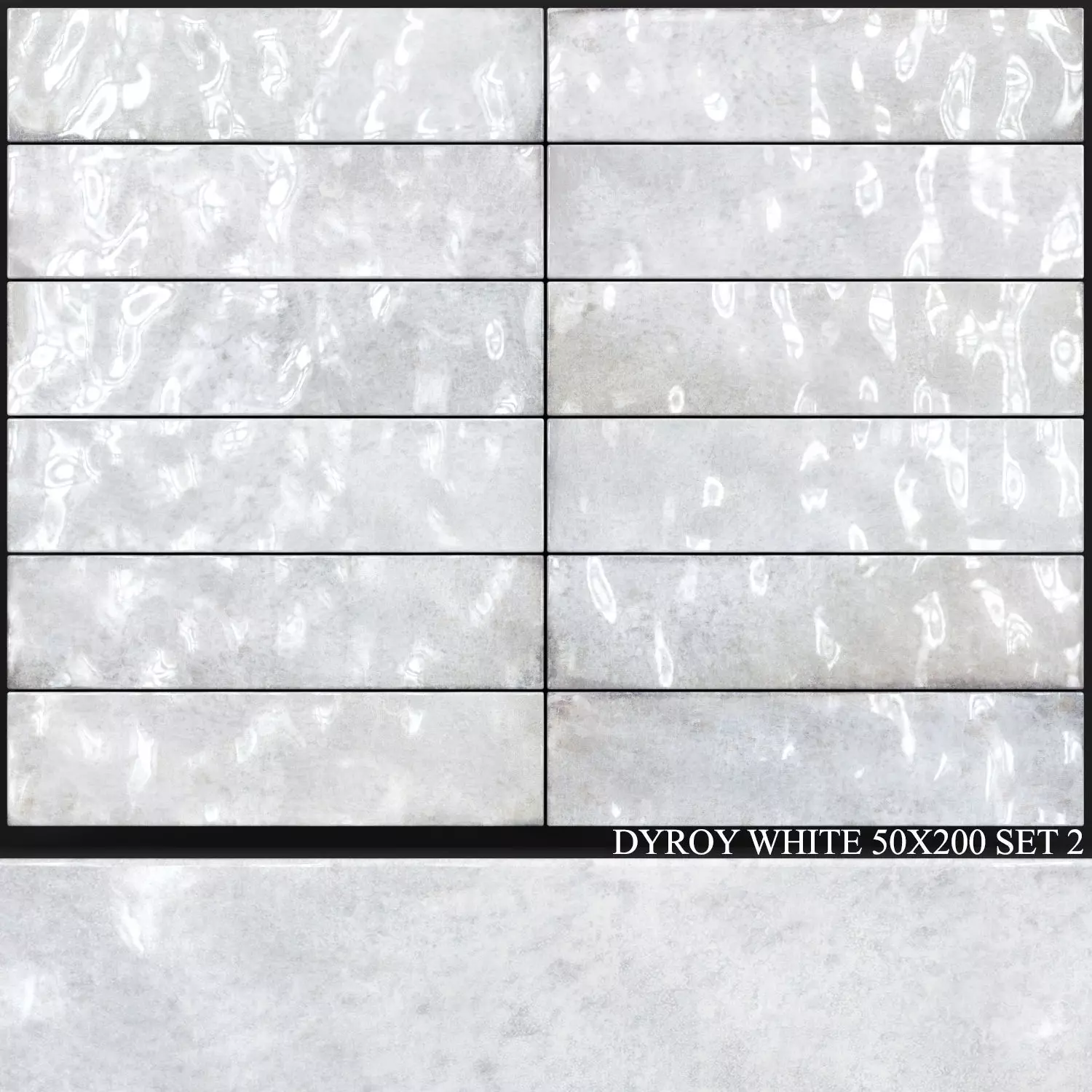Peronda Dyroy White 50x200 Set 2 3D model