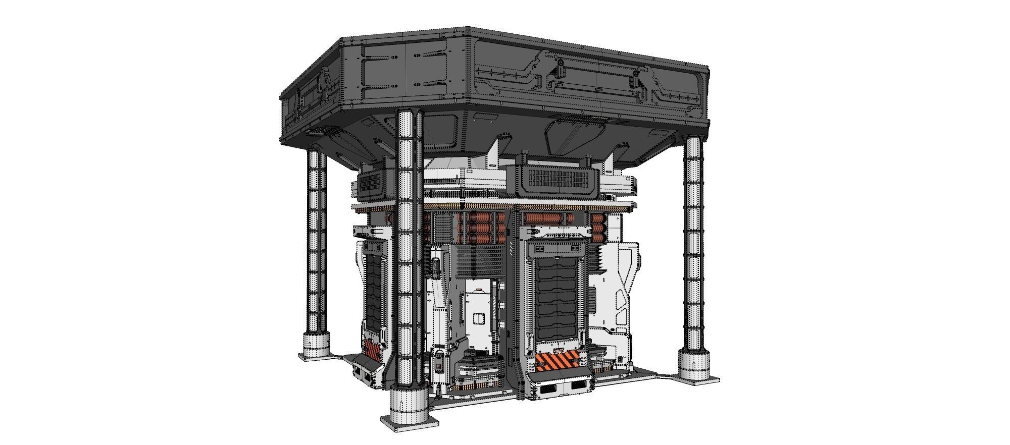 Sci Fi Modular Environment 12 3D model_16