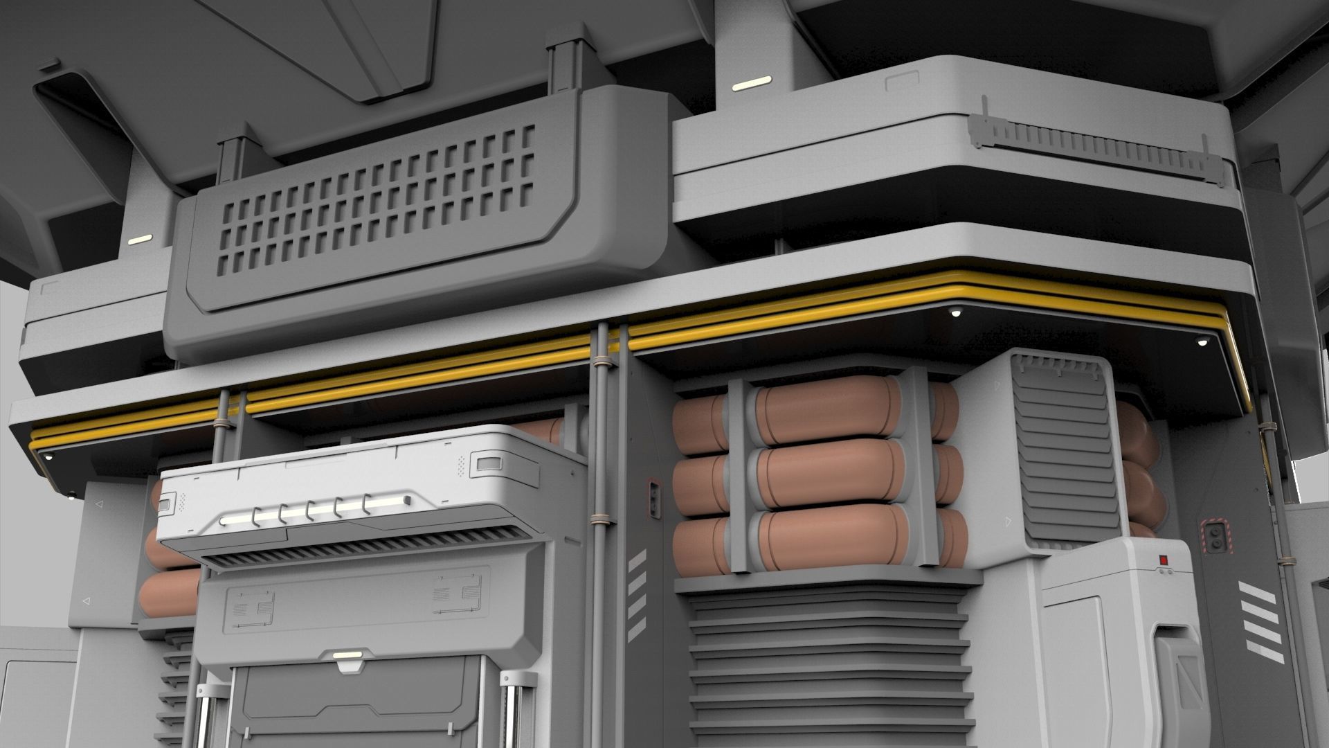 Sci Fi Modular Environment 12 3D model_10