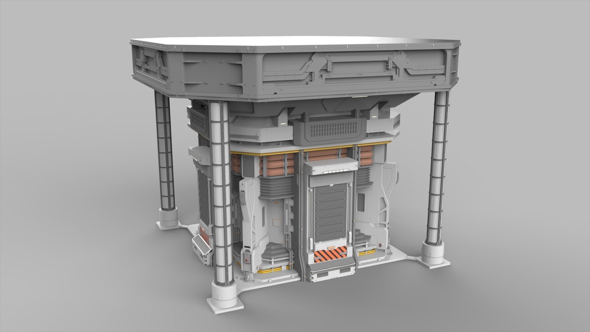 Sci Fi Modular Environment 12 3D model_3