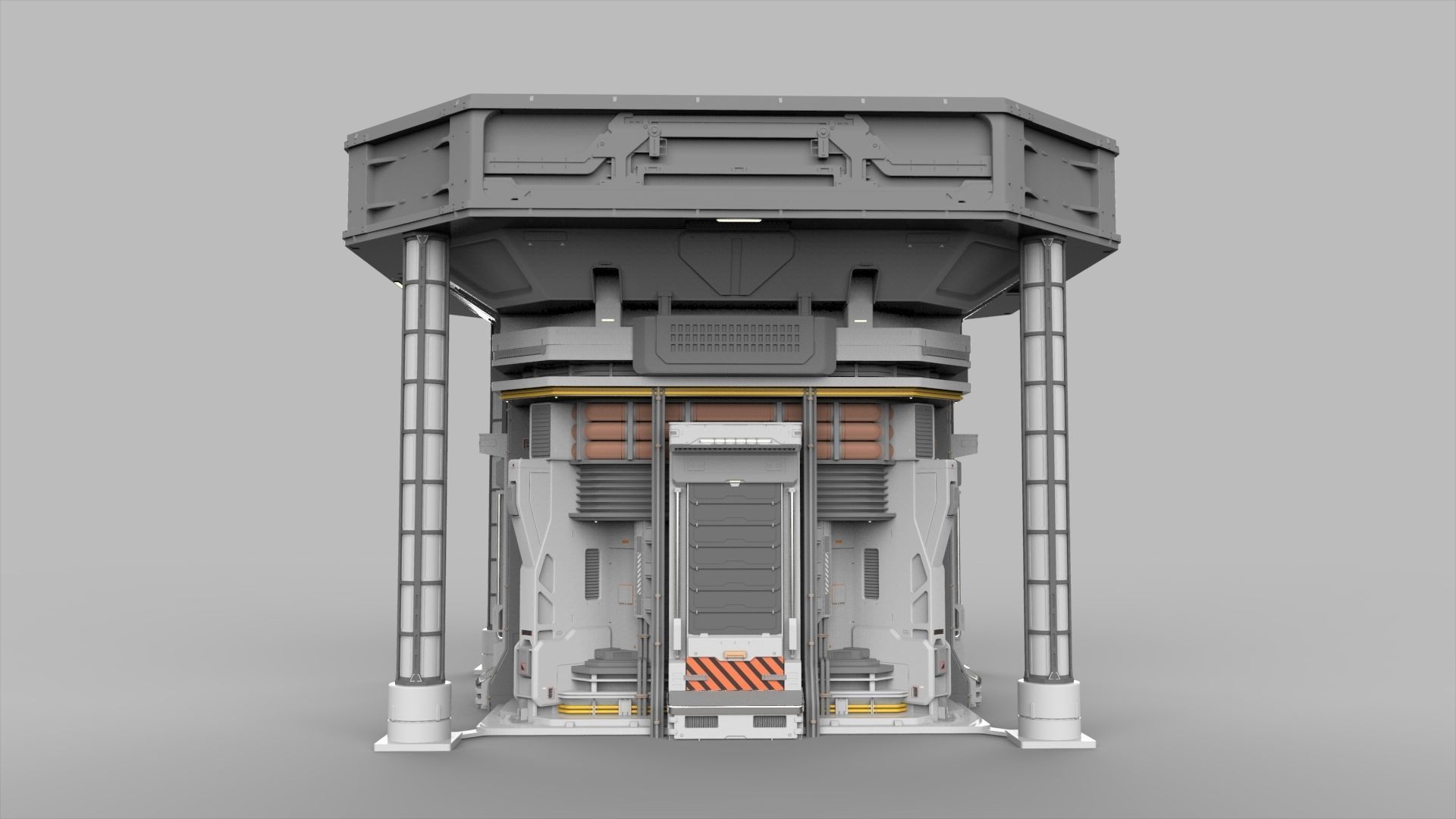 Sci Fi Modular Environment 12 3D model_2