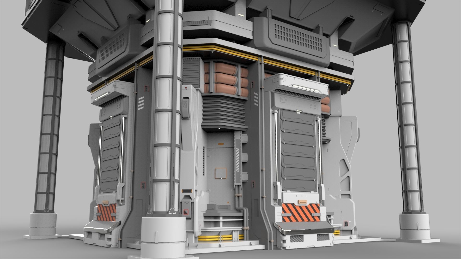 Sci Fi Modular Environment 12 3D model_4