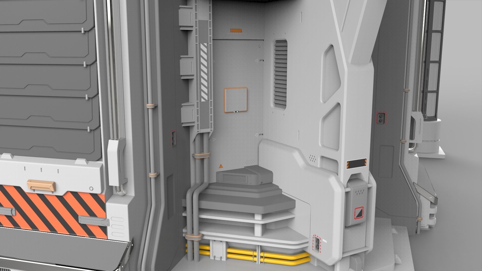 Sci Fi Modular Environment 12 3D model_7