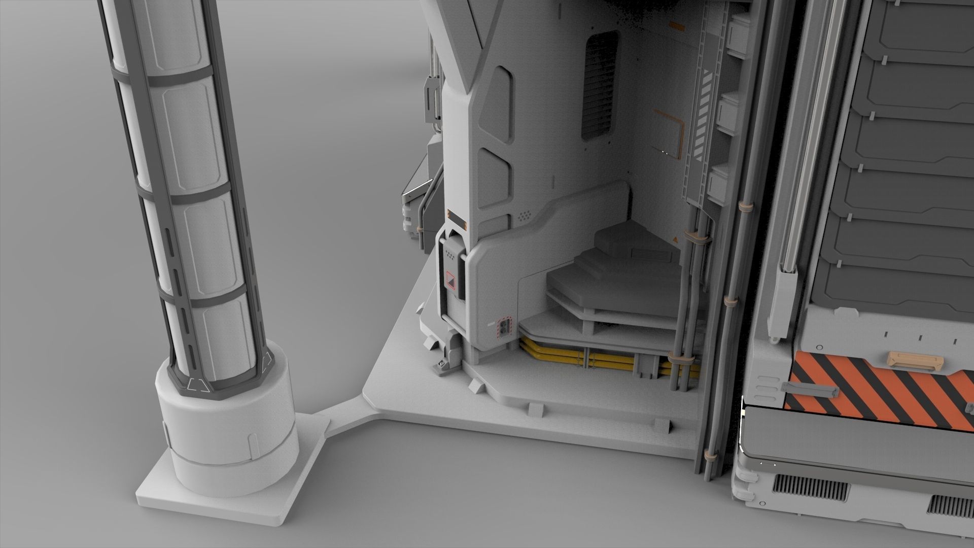 Sci Fi Modular Environment 12 3D model_14
