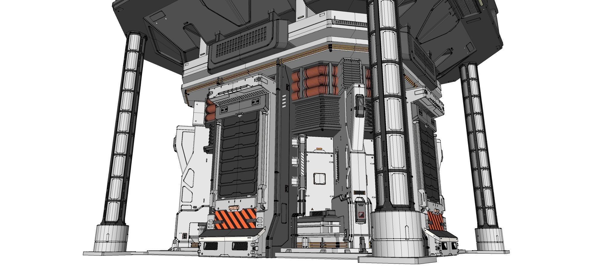 Sci Fi Modular Environment 12 3D model_19