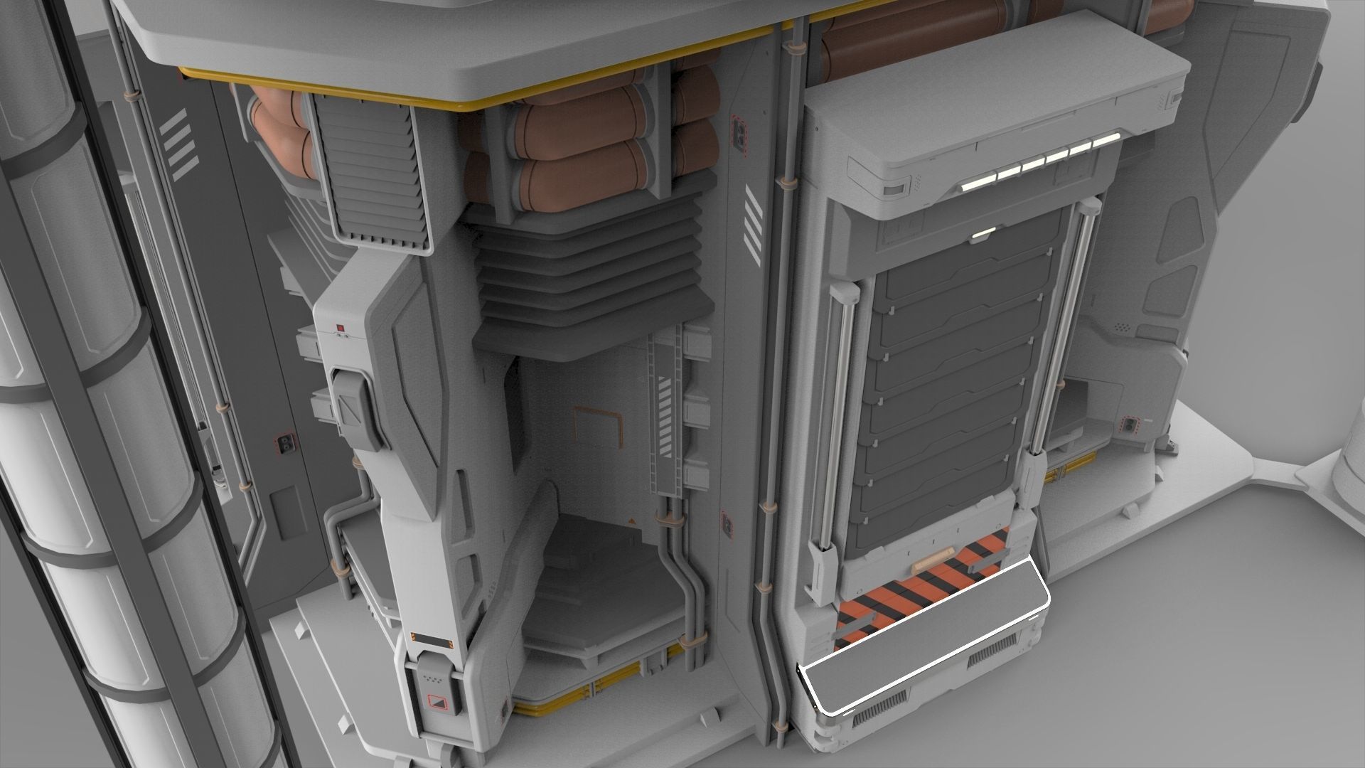 Sci Fi Modular Environment 12 3D model_5