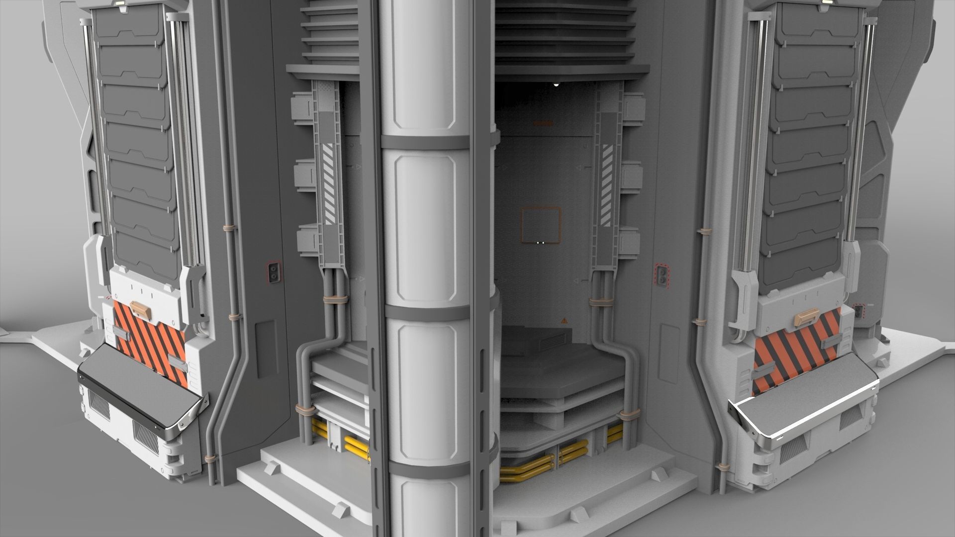 Sci Fi Modular Environment 12 3D model_6