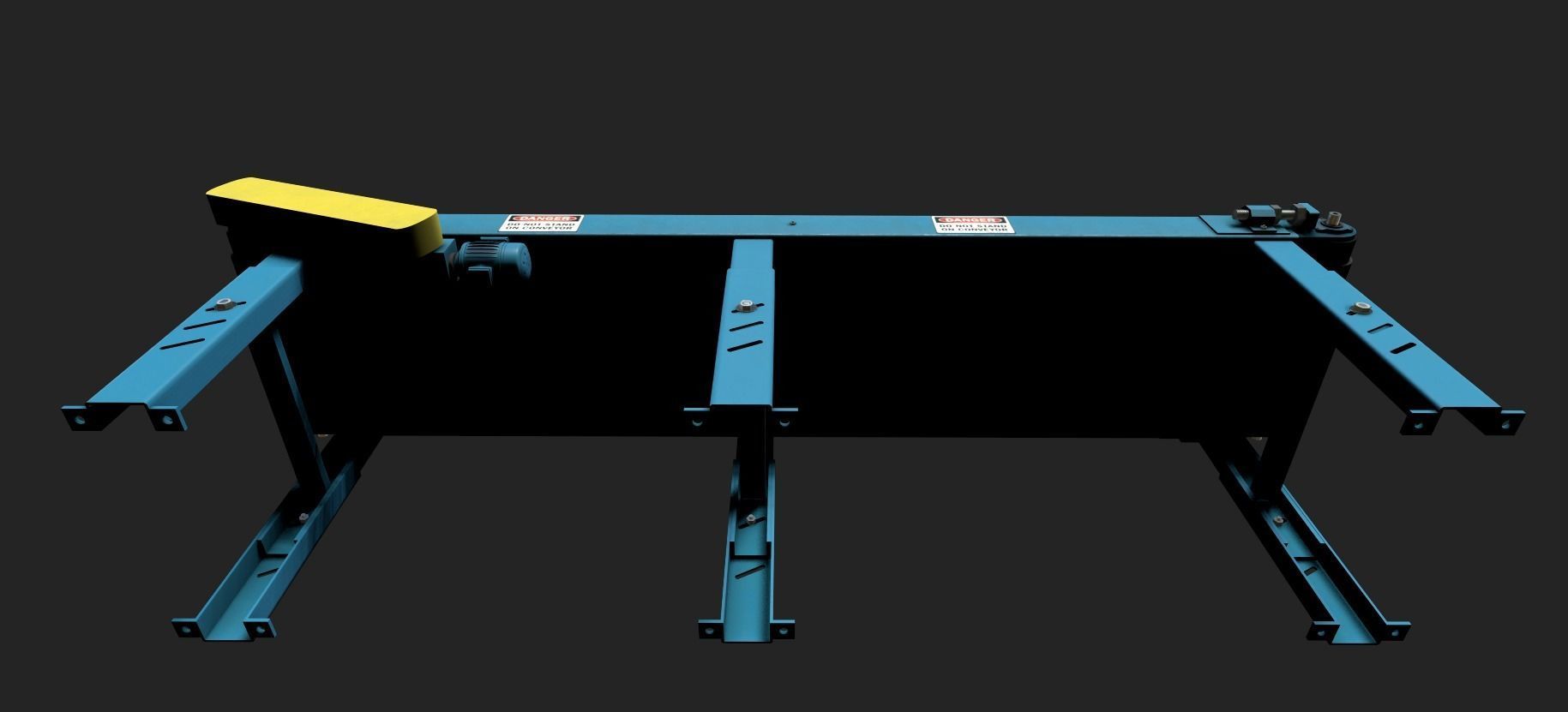 Belt Conveyor Low-poly 3D model_16