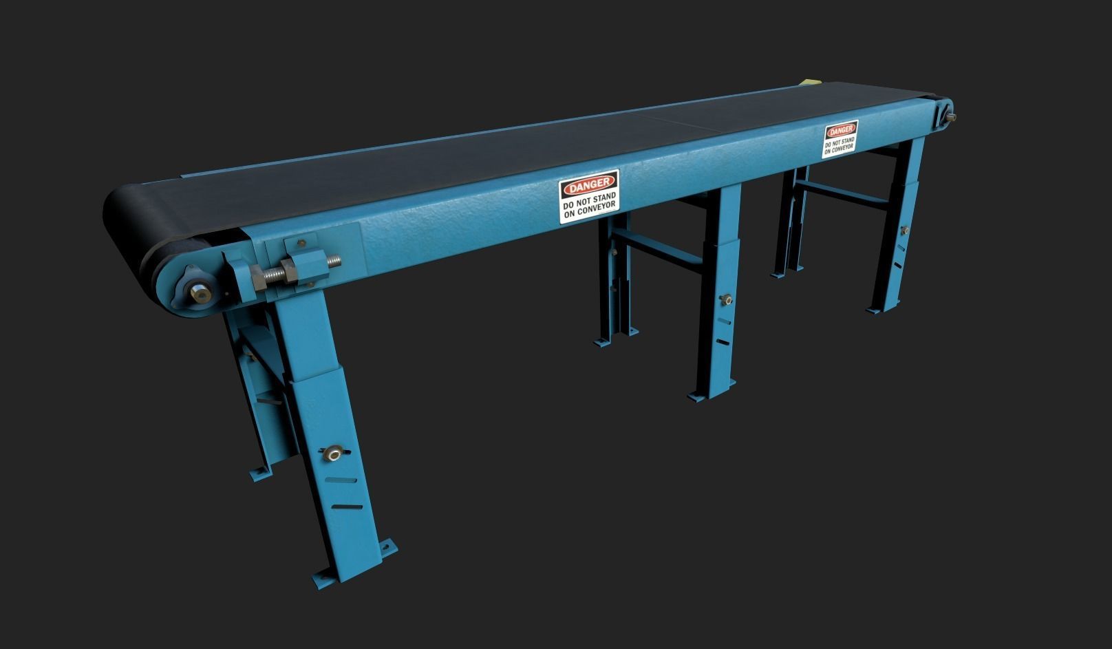 Belt Conveyor Low-poly 3D model_8