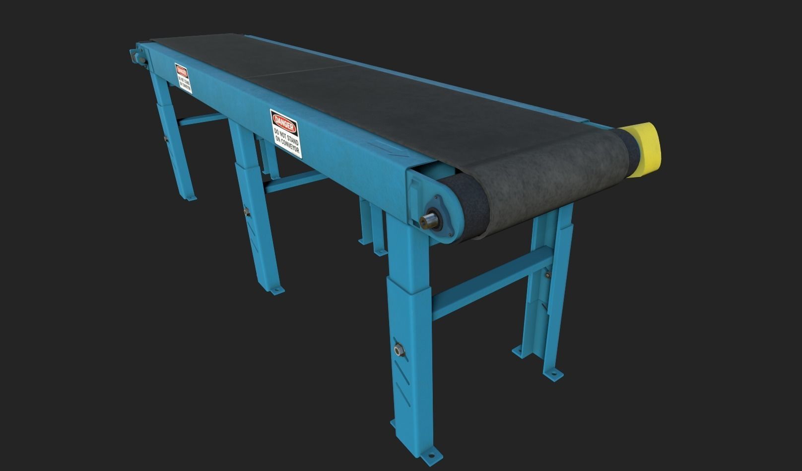 Belt Conveyor Low-poly 3D model_12