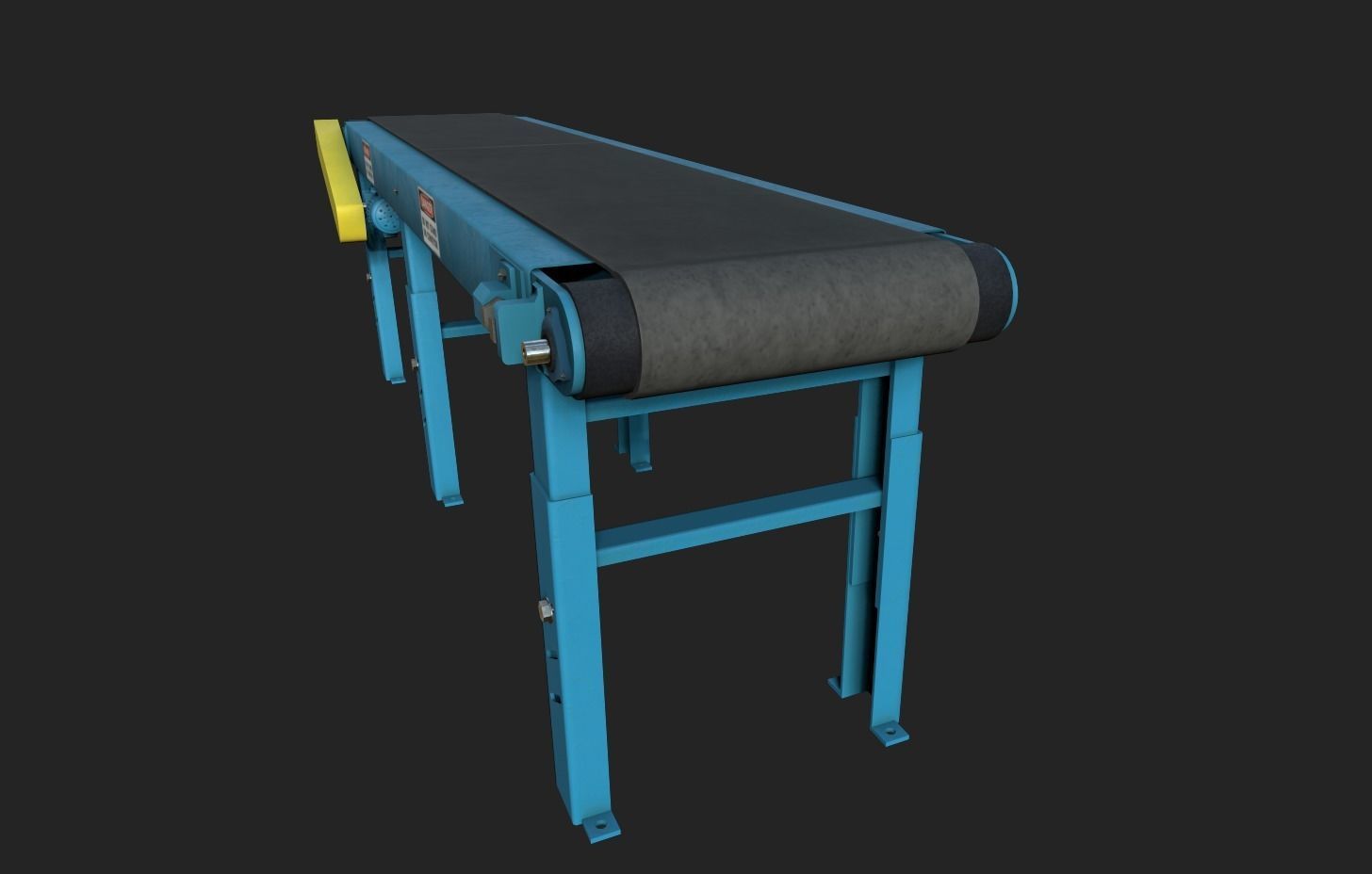 Belt Conveyor Low-poly 3D model_6