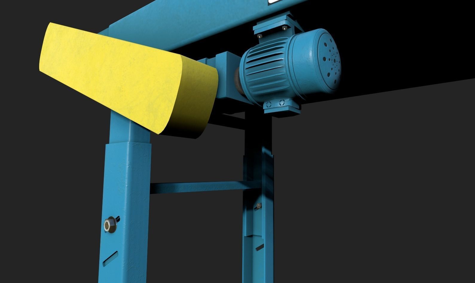 Belt Conveyor Low-poly 3D model_14