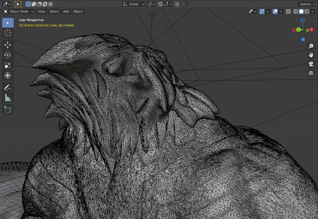 Axe Arcana Concept Sculpture Figure 3D print model_11