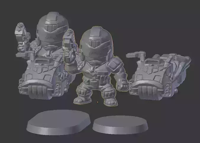 Chibi Lawman biker set