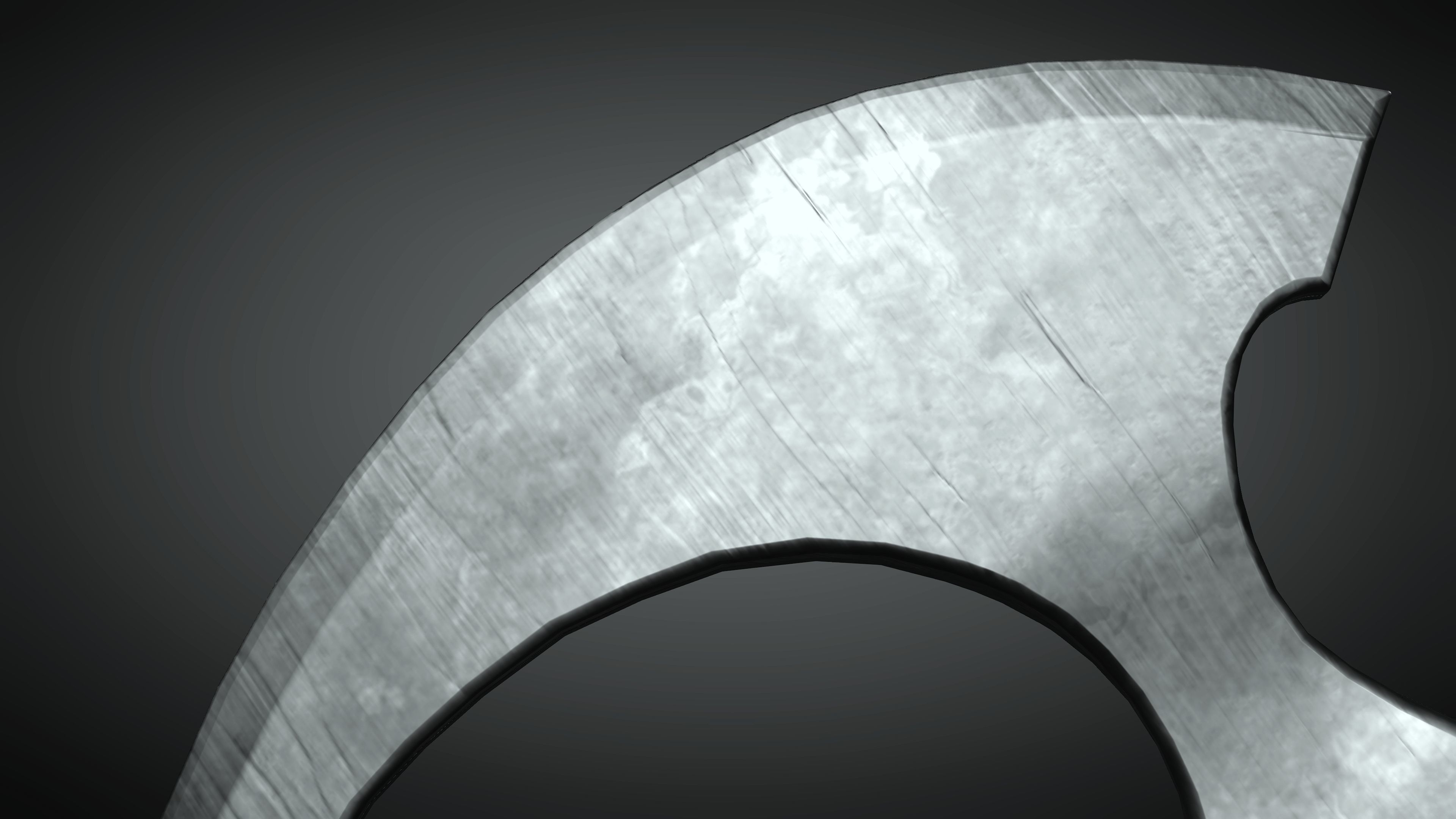 Warrior Axe 3D model_3