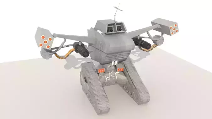 Sci-Fi Mecha Robotank Armored Military Vehicle 3D model