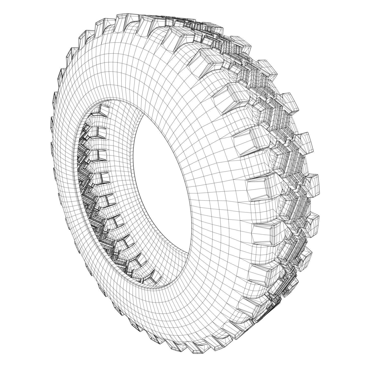 Tire  4x4 3D model_10