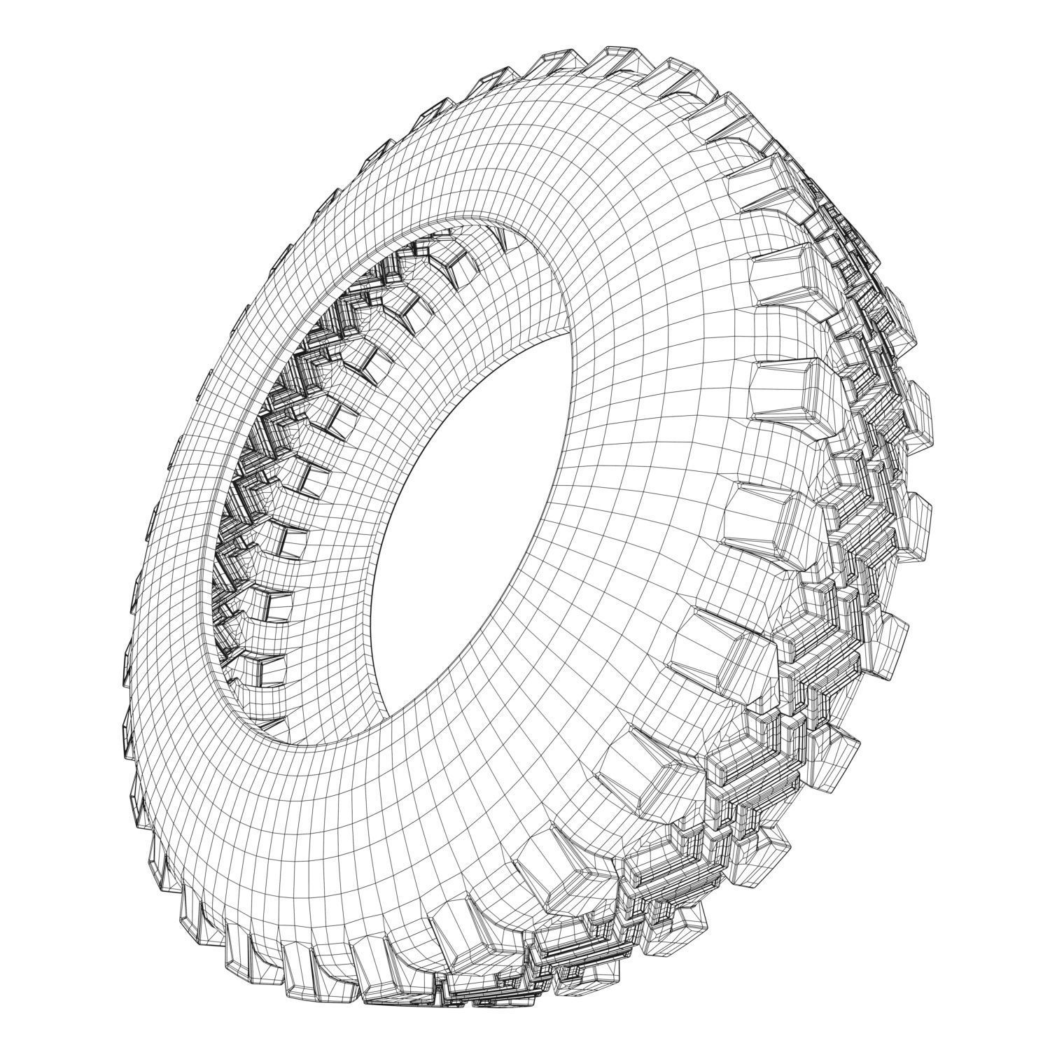 Tire  4x4 3D model_15