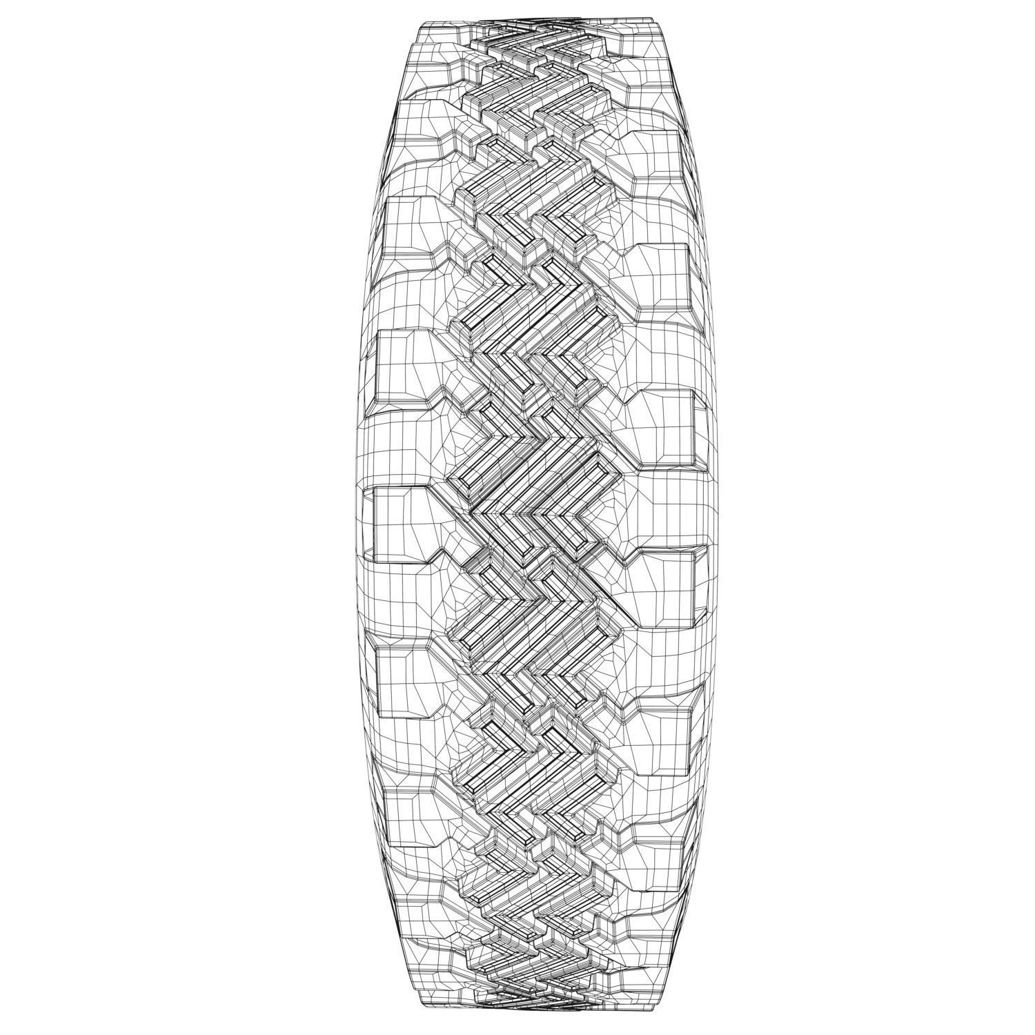 Tire  4x4 3D model_16