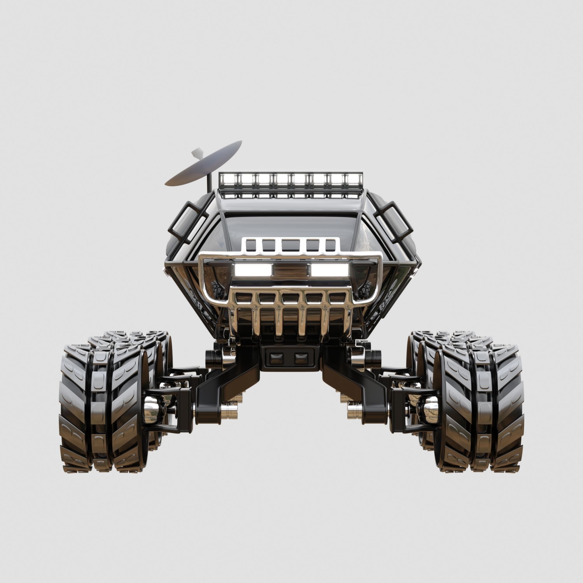 Rover Mars explorer  3D model_2