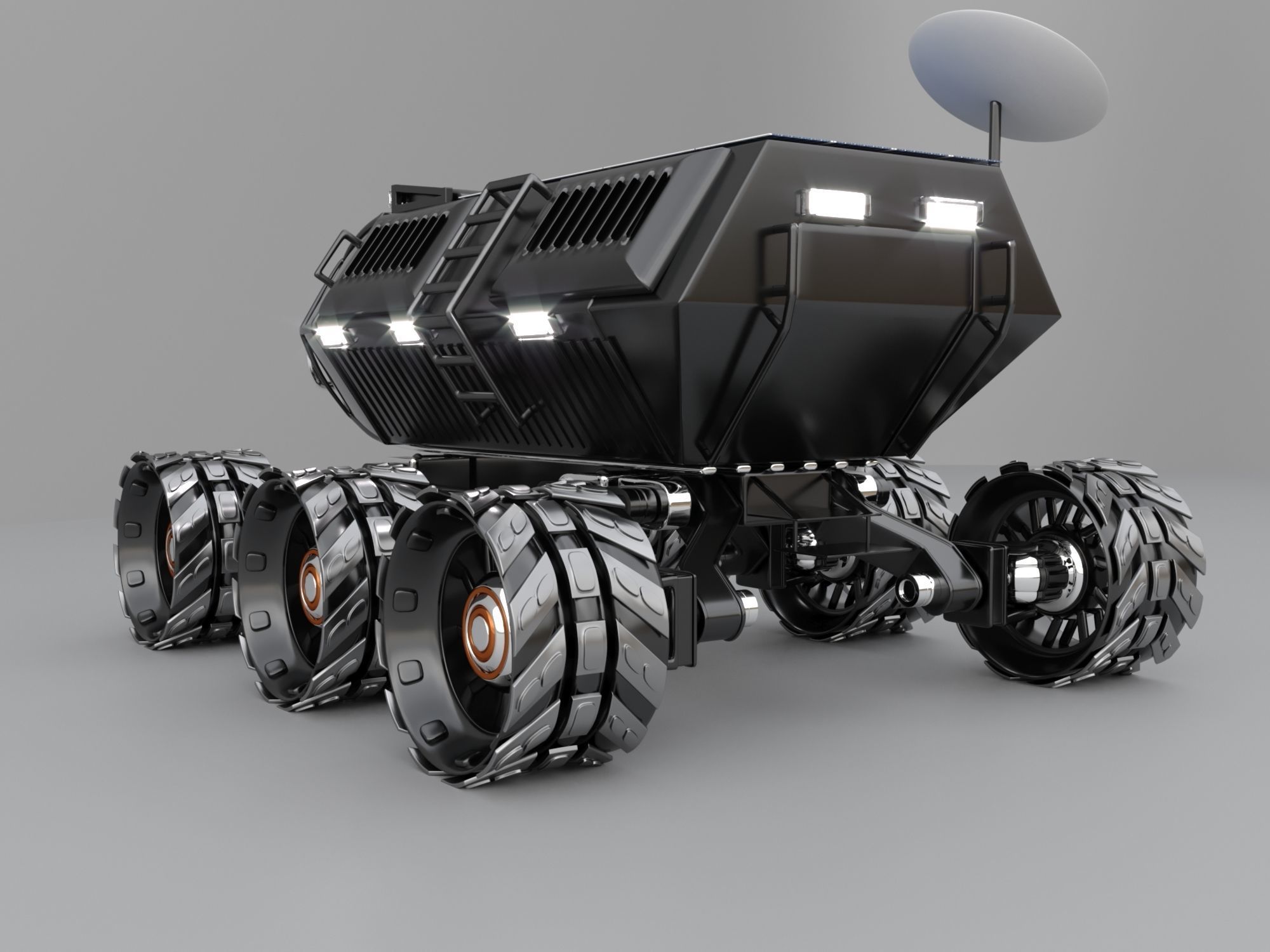 Rover Mars explorer  3D model_5