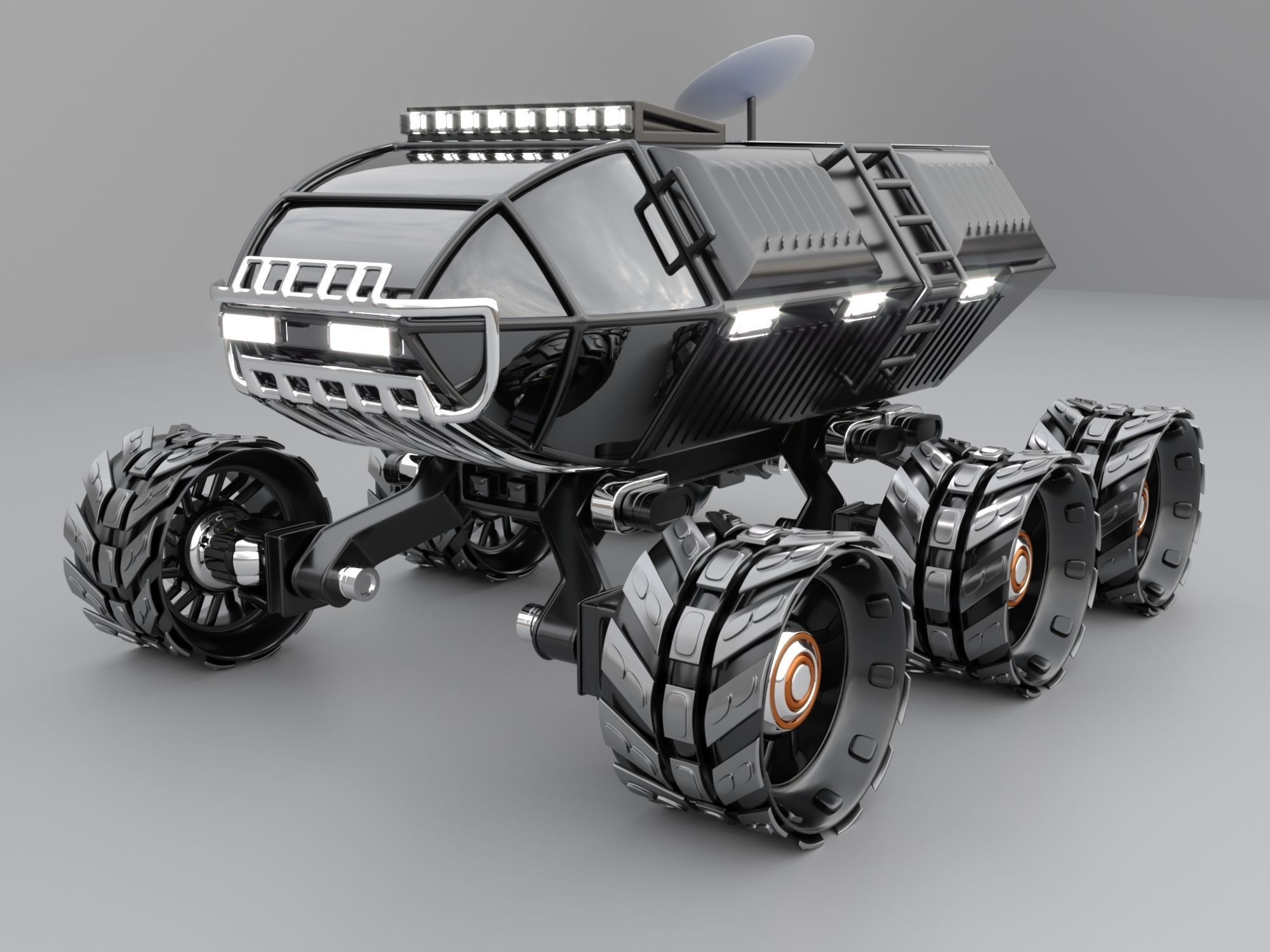 Rover Mars explorer  3D model_1