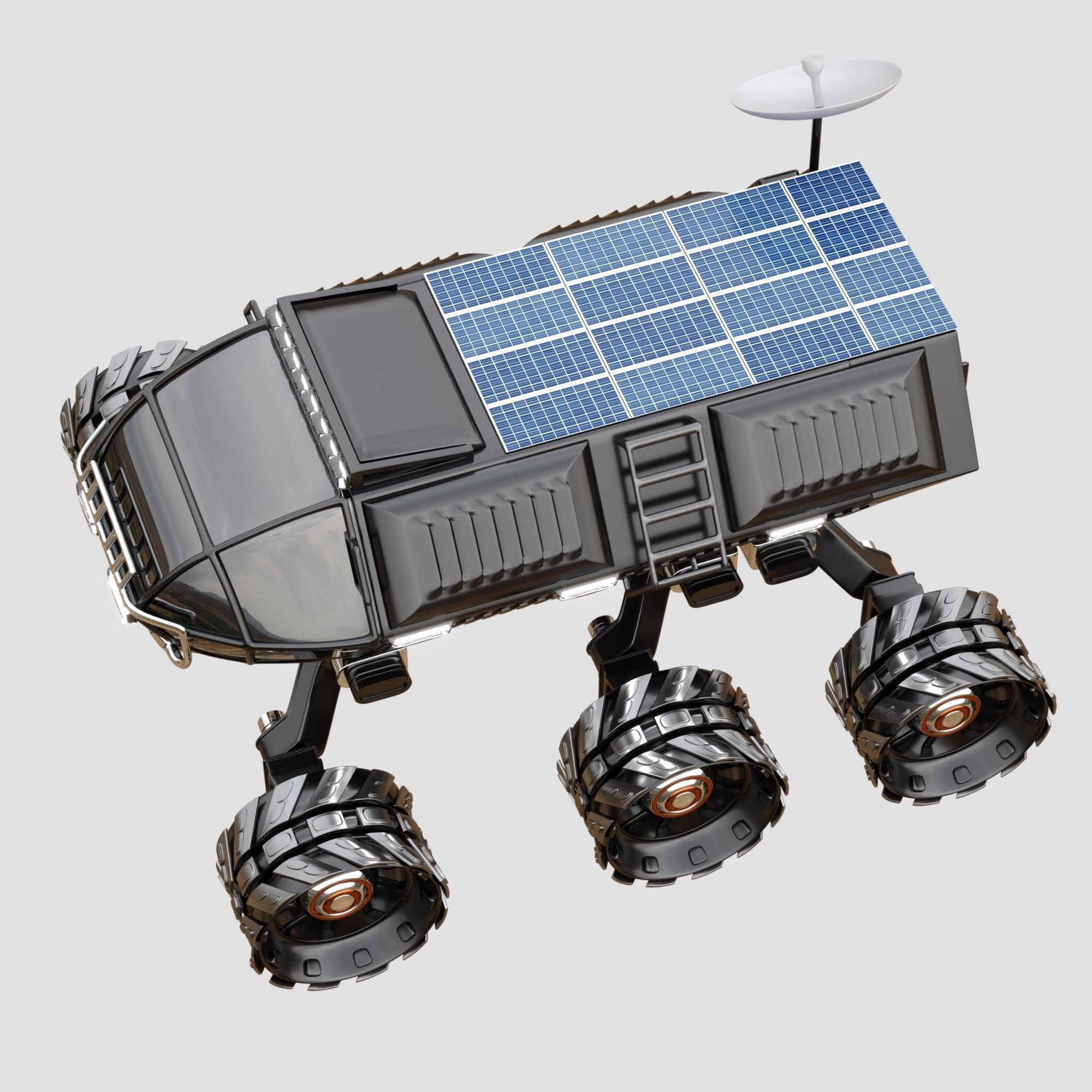 Rover Mars explorer  3D model_3