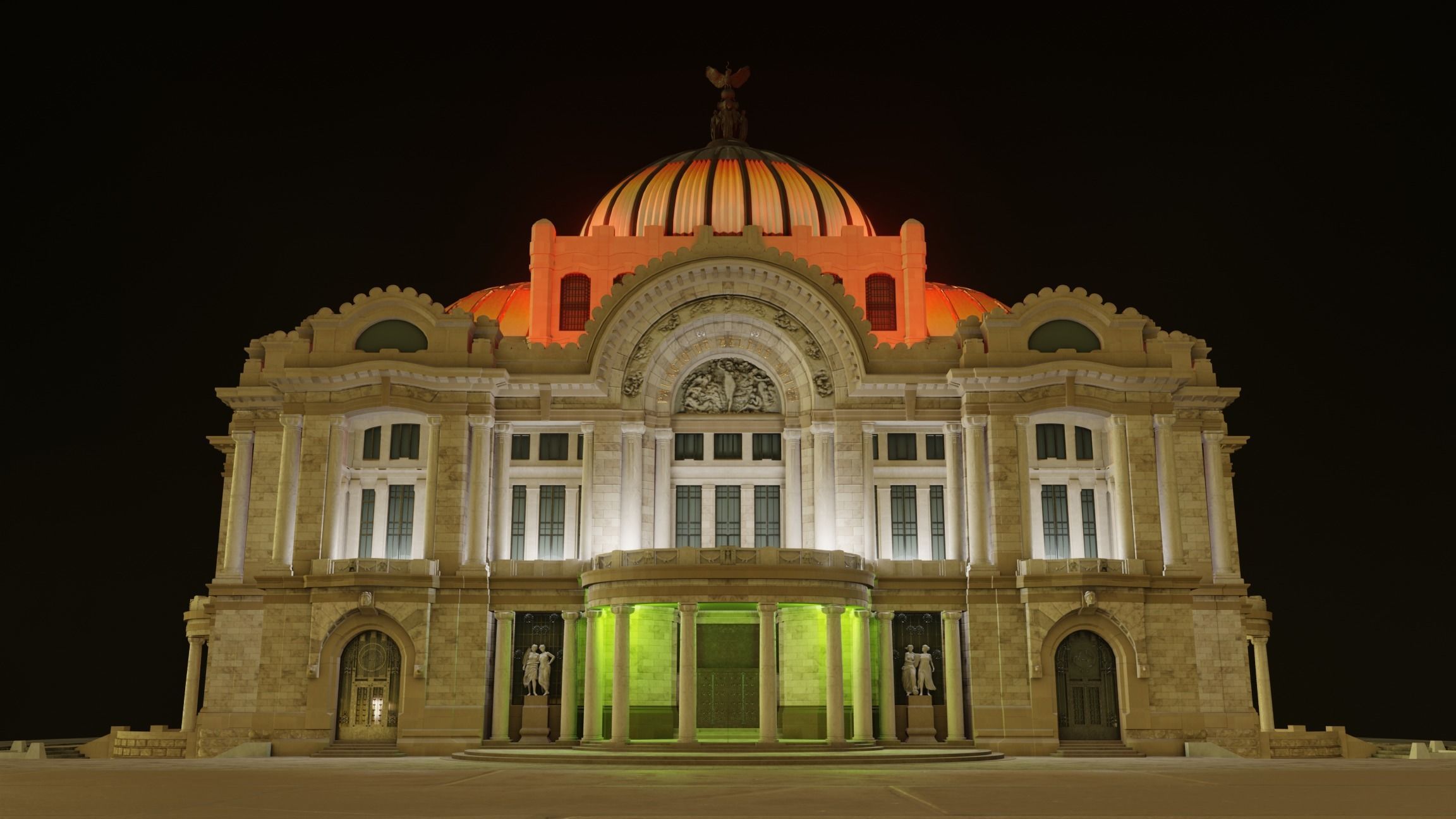 Palacio de Bellas Artes 3D model_17