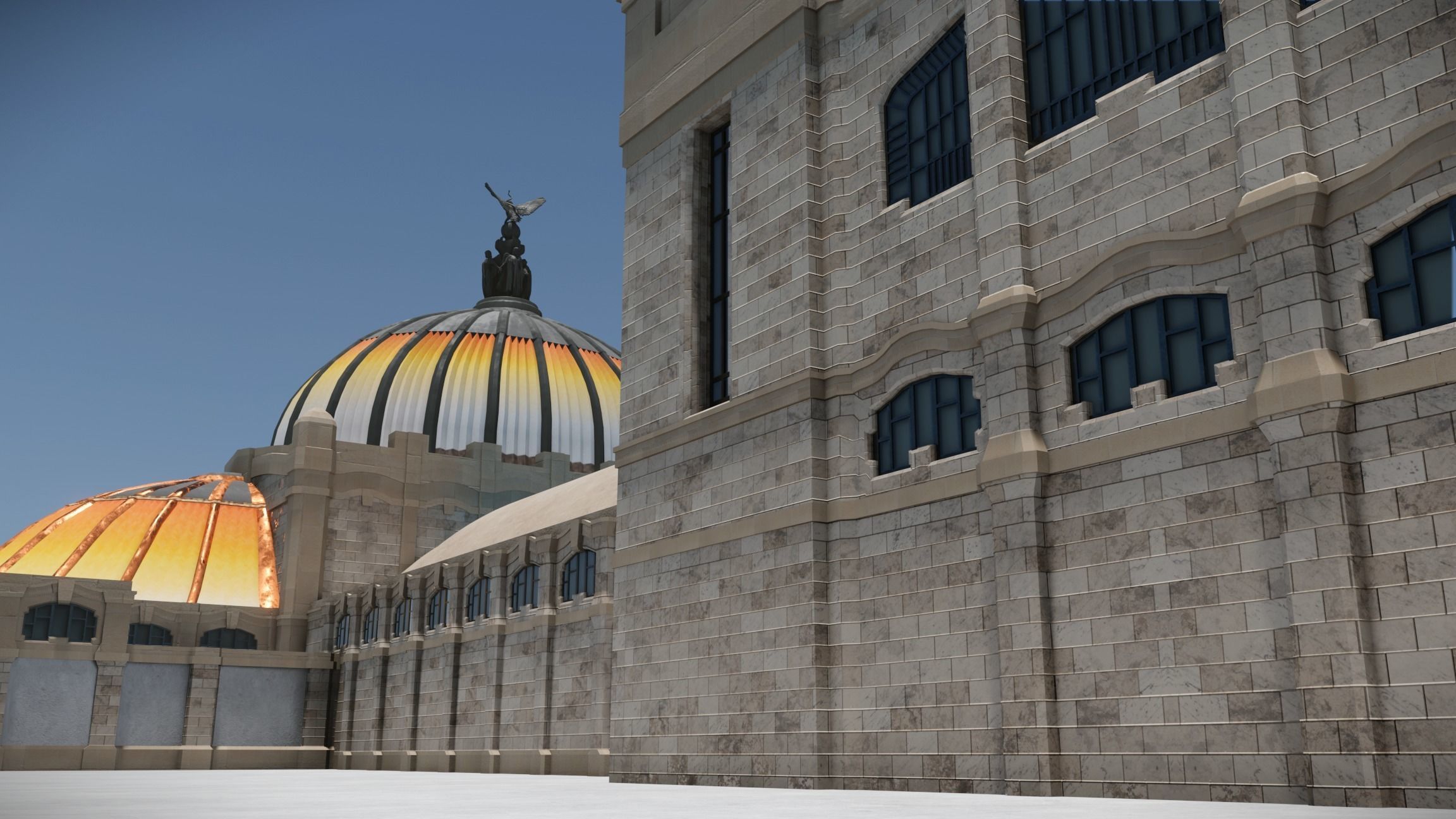 Palacio de Bellas Artes 3D model_8
