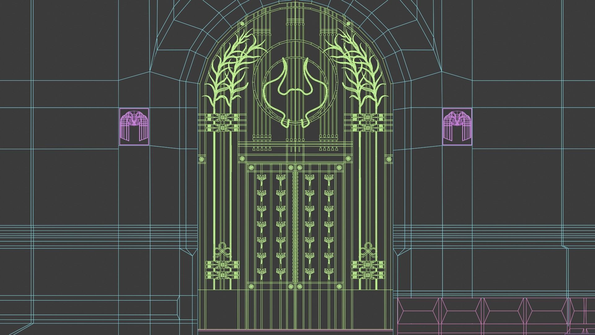 Palacio de Bellas Artes 3D model_22