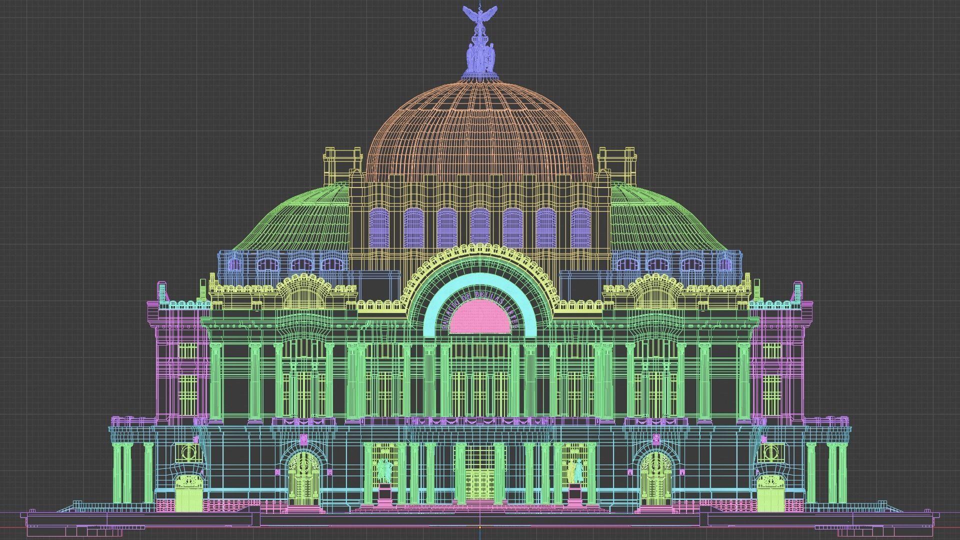 Palacio de Bellas Artes 3D model_18