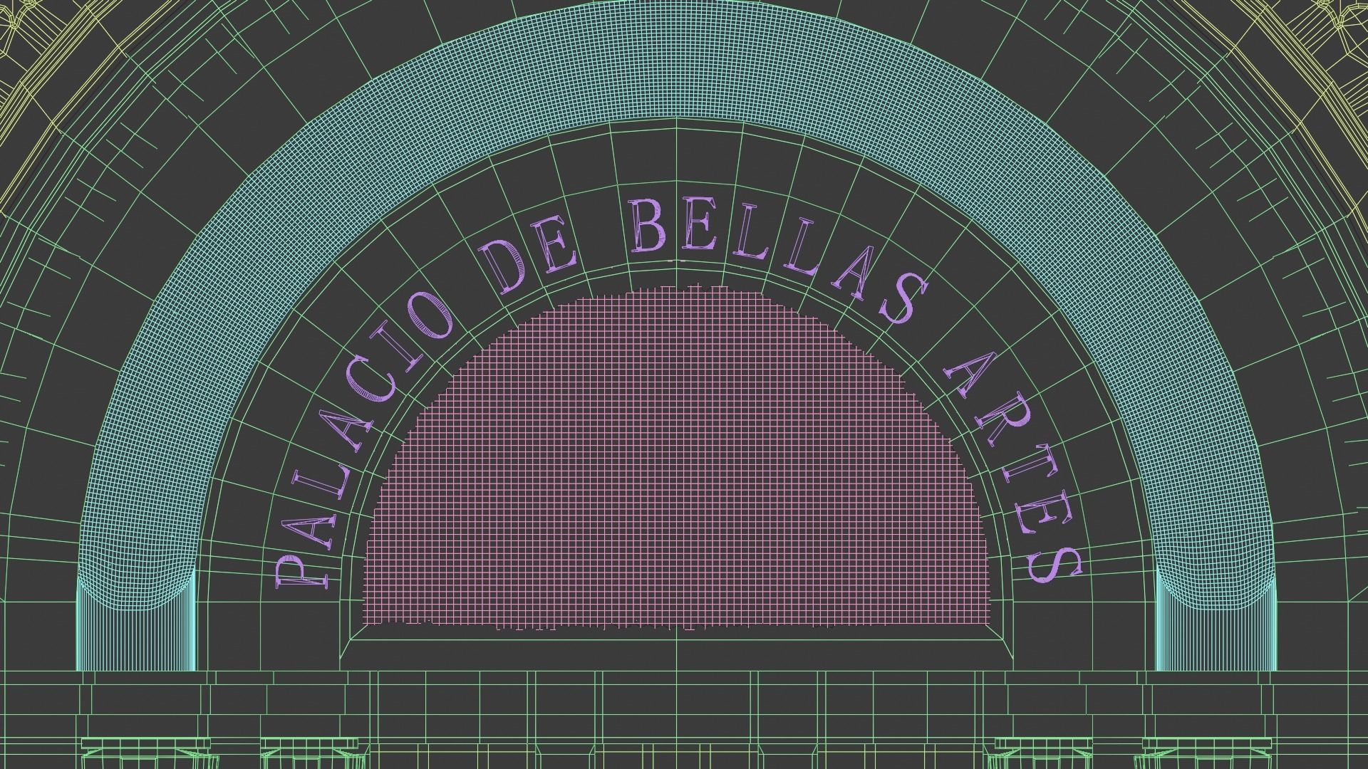 Palacio de Bellas Artes 3D model_20