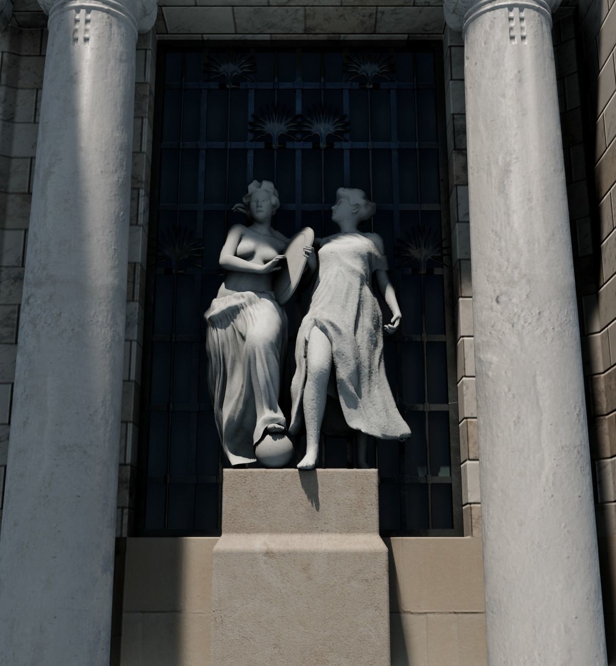 Palacio de Bellas Artes 3D model_11