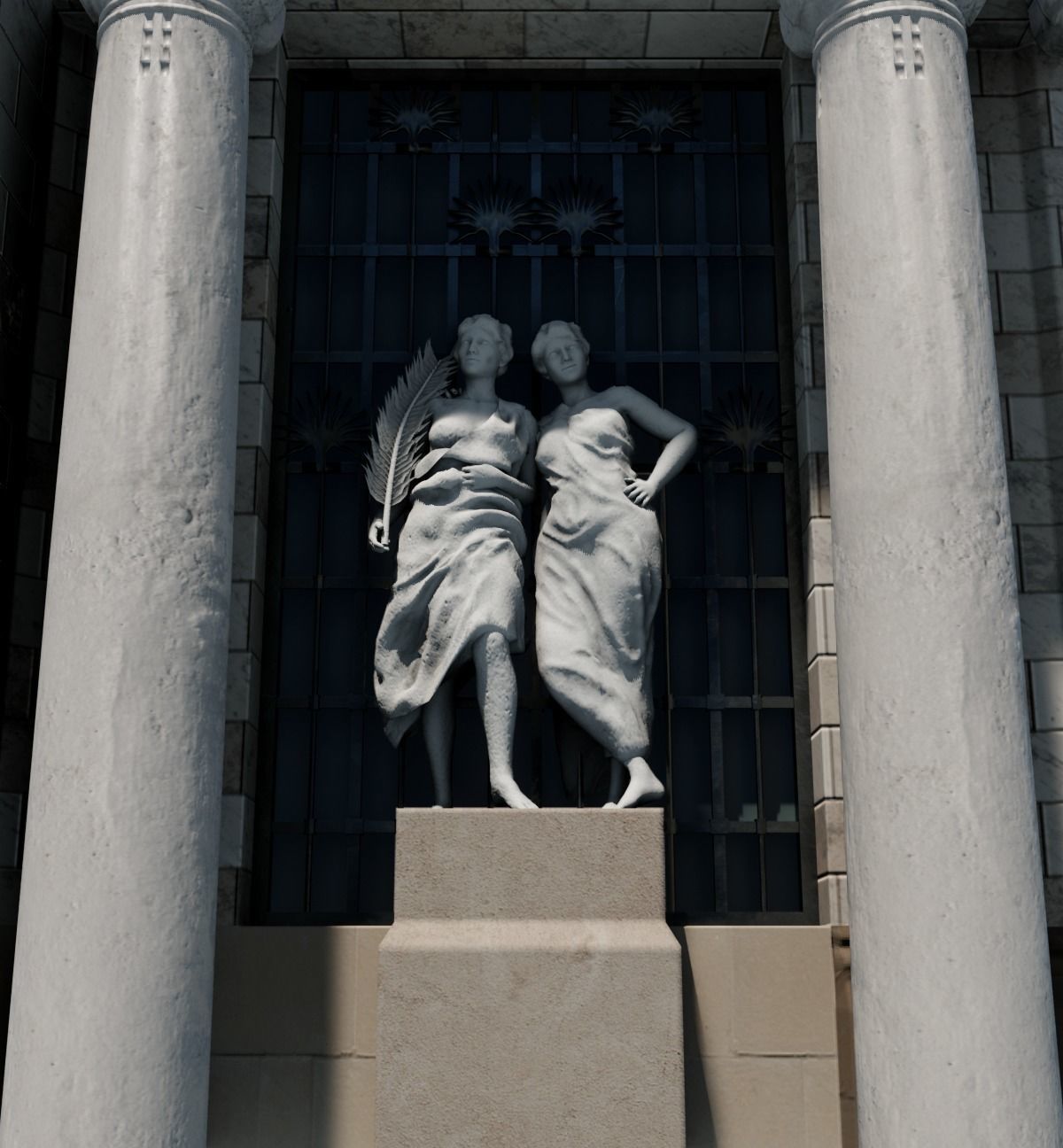 Palacio de Bellas Artes 3D model_12