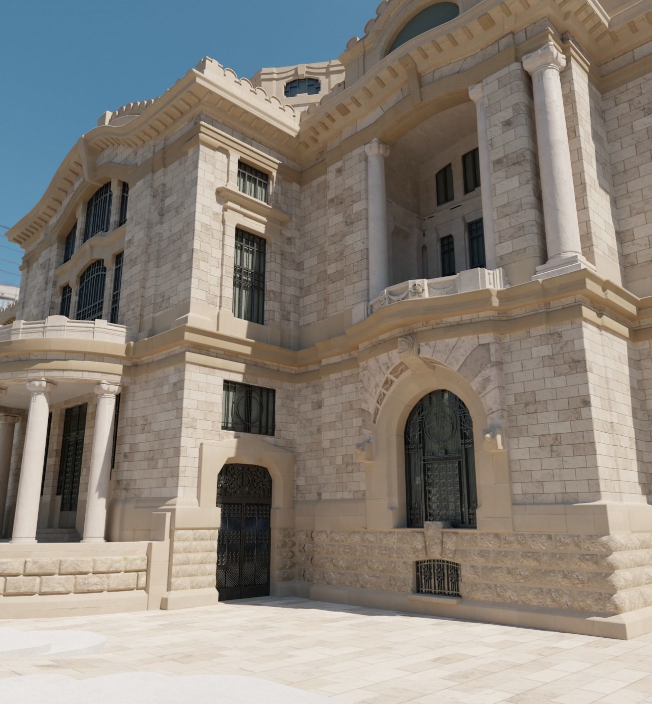 Palacio de Bellas Artes 3D model_3