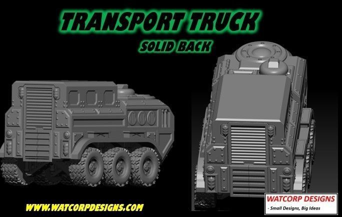 Transport Truck 3D print model_2